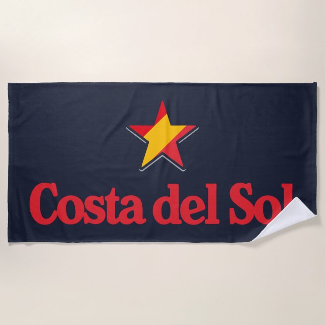 Toalha De Praia Estrelas da Espanha – Costa do Sol (Frente)