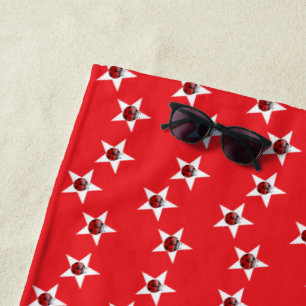 Toalha De Praia Estrelas Ladybug