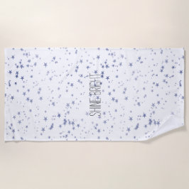 Toalha De Praia Estrelas Roxas