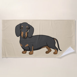 Toalha De Praia Eu Amo Cachorros-De-Olho-Preto Bonito