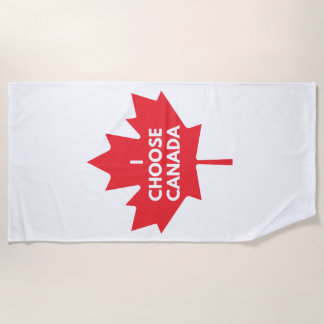 Toalha De Praia Eu escolho Canada Beach Towel