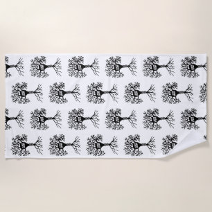Toalha De Praia Eu Sei Coisas Silhueta de Nêutron