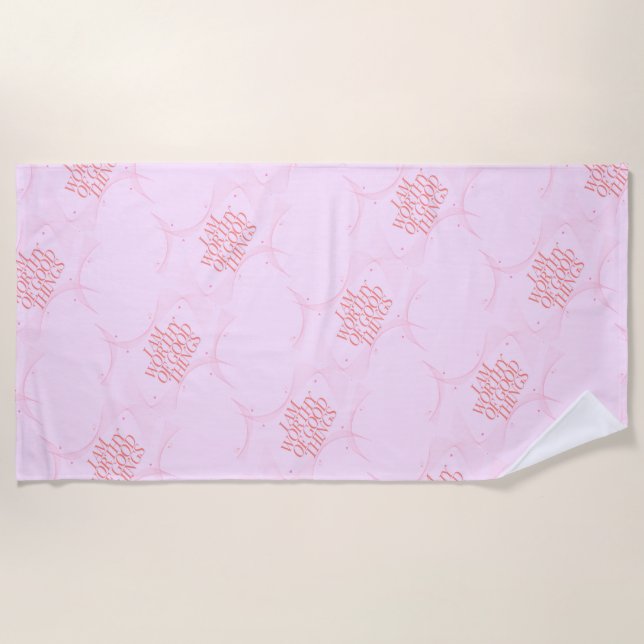 Toalha De Praia Eu sou digno de coisas boas (Frente)