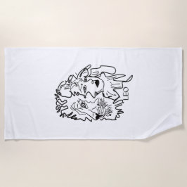 Toalha De Praia Eu sou LEO