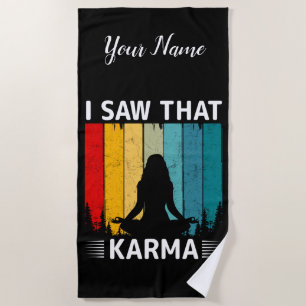 Toalha De Praia Eu Vi Essa Karma