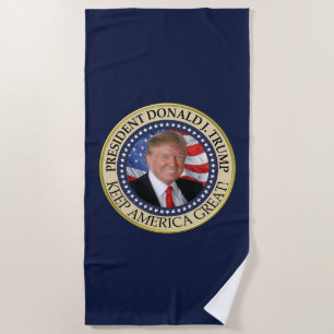 Toalha De Praia Excelente do Presidente Donald Trump 2020 Keep Ame