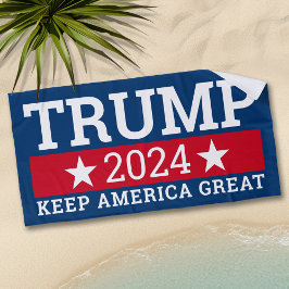 Toalha De Praia Excelente Trump 2024 Keep America - marinho modern