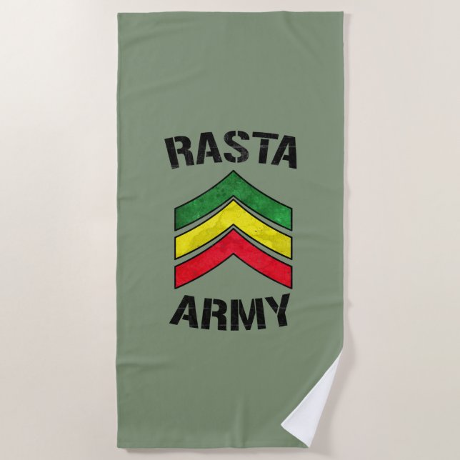 Toalha De Praia Exército de Rasta (Frente)