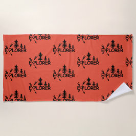 Toalha De Praia Explorador Design - Beach Towel