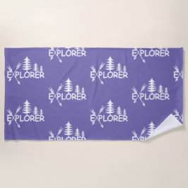 Toalha De Praia Explorador Design - Beach Towel