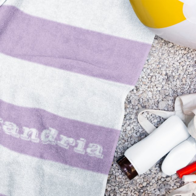 Toalha De Praia Faixa Roxa (Criador carregado)