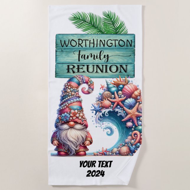 Toalha De Praia Family Reunion Beach Towel (Frente)