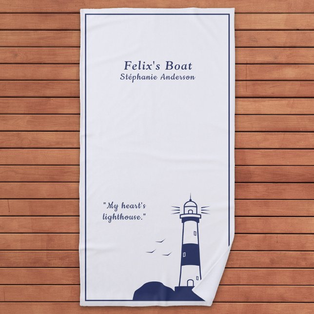 Toalha De Praia Farol (Lighthouse beach towel)