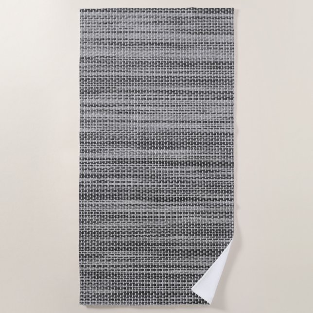 Toalha De Praia Faux Cinza Beach Towel - Modern (Frente)