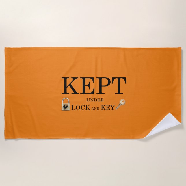 Toalha De Praia Fechado na castidade (Frente)