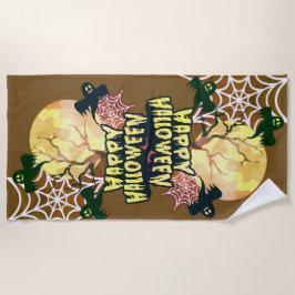 Toalha De Praia Feliz Dia das Bruxas