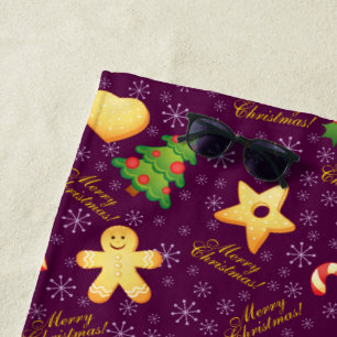 Toalha De Praia Felry Christmas Beach Towel