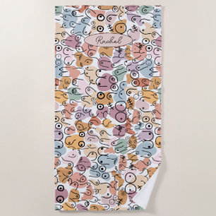 Toalha De Praia feminista divertida