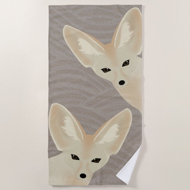 Toalha De Praia Fennec Fox Beach Towel (Frente)