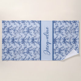 Toalha De Praia Festa de casamento Arco azul coquetel de Toile