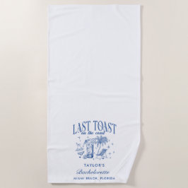 Toalha De Praia Festa de Despedida de Solteira à Beira-Mar Coquete