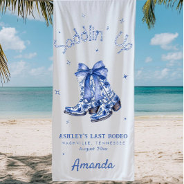 Toalha De Praia Festa de Despedida de Solteira ao Estilo Western C