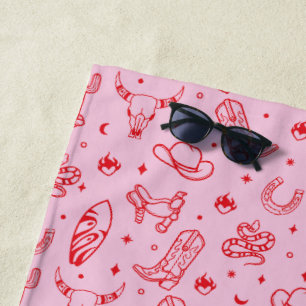 Toalha De Praia Festa de Despedida de Solteira Personalizada Rosa
