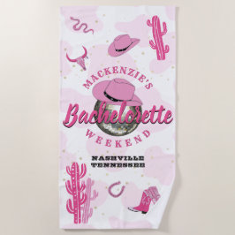 Toalha De Praia Festa de Fim de Semana da Despedida de Solteira da