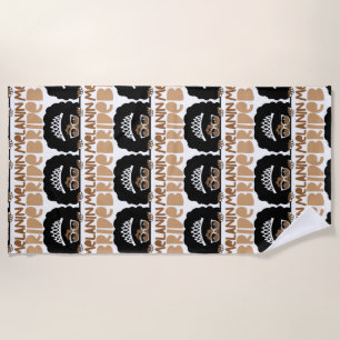 Toalha De Praia Festa de solteira Melanin Bride