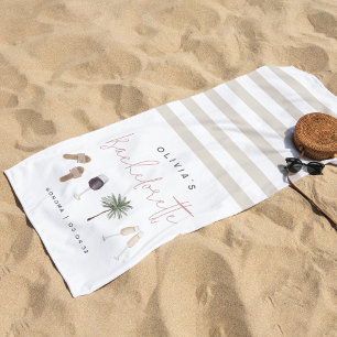 Toalha De Praia Festa de solteira Personalizada De País De Vinho