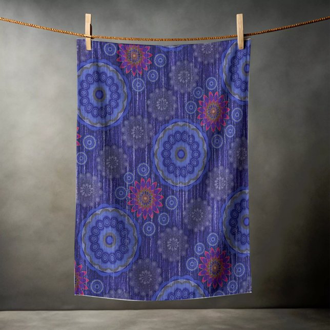 Toalha De Praia Fibras dispersas florais de Berry texturizadas (Criador carregado)