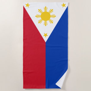 Toalha De Praia Filipinas Sinalizador Filipino