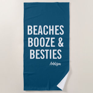 Toalha de Praia Fim de Semana de Meninas Praias Be