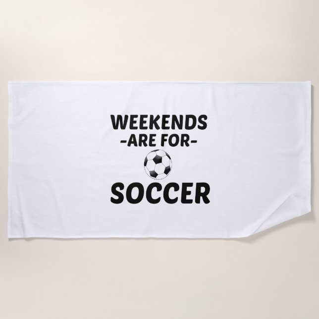 TOALHA DE PRAIA FIM DE SEMANA DO FUTEBOL (Frente)