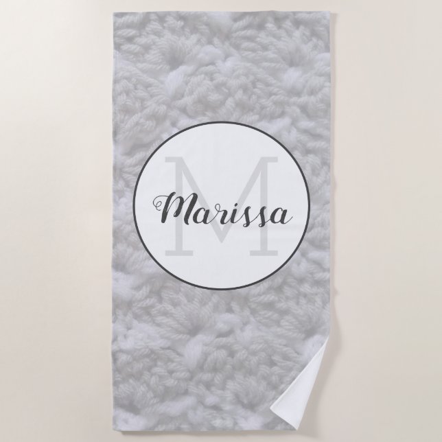 Toalha De Praia Fios De Colchete De Cheiro De Chão De Cheiro + Nom (Frente)