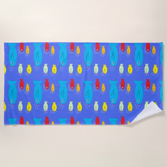 Toalha De Praia Fish Beach Towel (Frente)