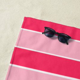 Toalha De Praia Fitas Rosa