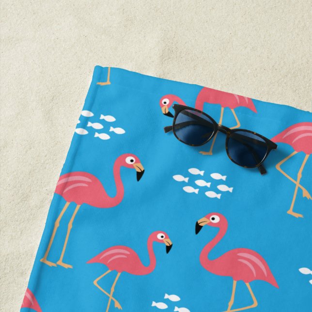 Toalha De Praia Flamingo Beach Towel (In Situ)