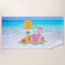 Toalha De Praia Flamingo Beach Towel