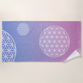 Toalha De Praia Flor da vida