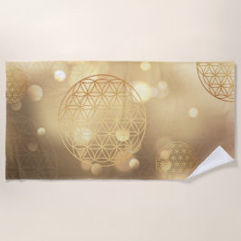 Toalha De Praia Flor de ouro vivo