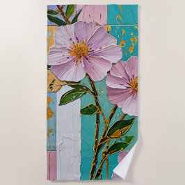 Toalha De Praia Floral Delight