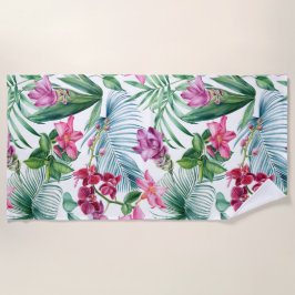 Toalha De Praia Floral estético