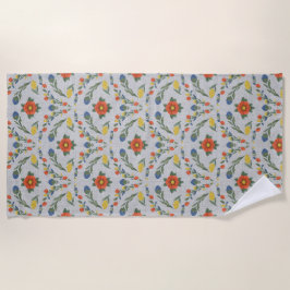 Toalha De Praia Floral Heritage Beach Blanket