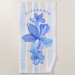 Toalha De Praia Floral Personalizado Beach Towel