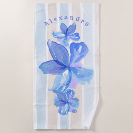 Toalha De Praia Floral Personalizado Beach Towel