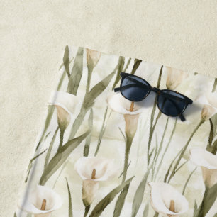 Toalha De Praia Flores bonito Calla Lilly