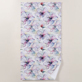 Toalha De Praia Flores da Ilha Roxa