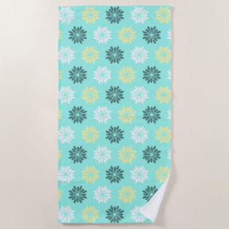 Toalha De Praia Flores De Cavalo Aqua Beach Towel