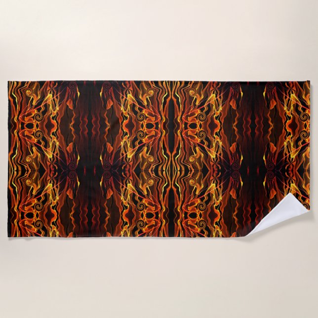 Toalha De Praia Fogo (Frente)